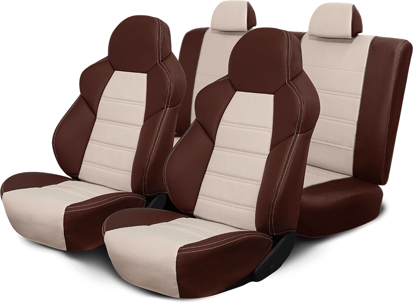 3 Universal car seat covers made of genuine leather